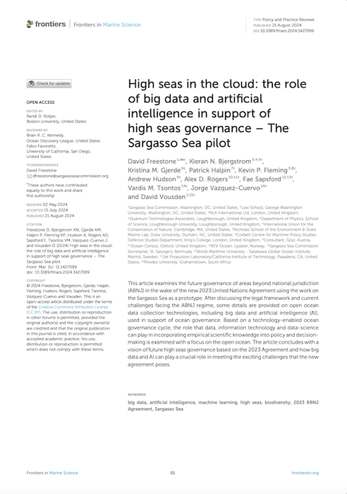 Illustration of the Frontiers in Marine Science article, 21 August 2024