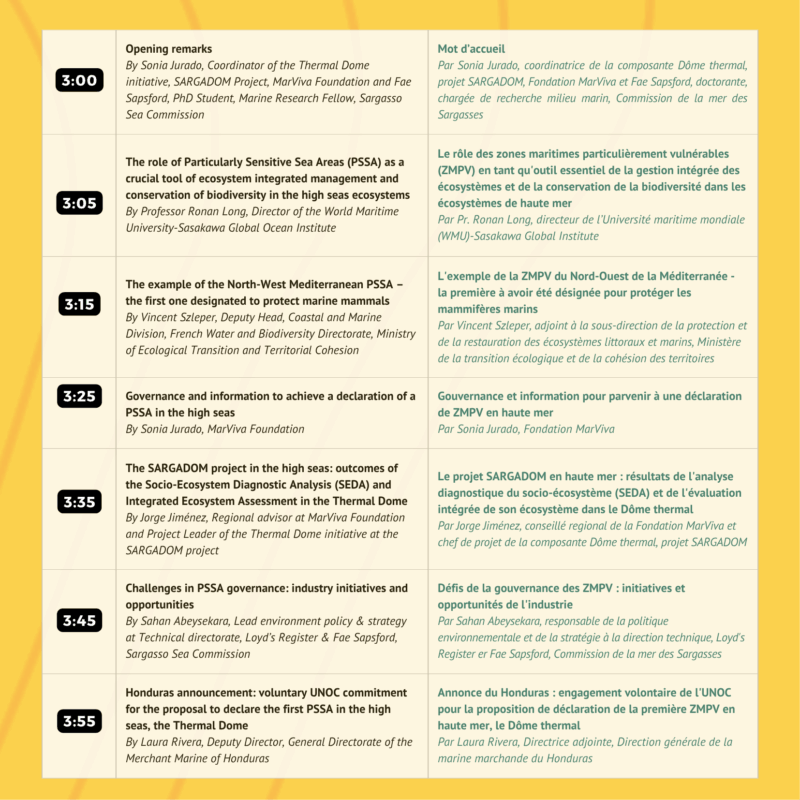 Agenda Side Event June 7 English and French